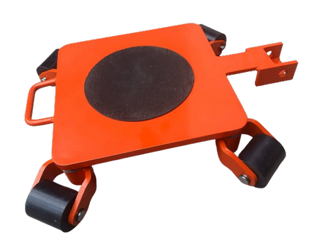 STALMECHON Wózek rotacyjny bez płyty obrotowej do transportu maszyn, urządzeń i sprzętu (rolki: 4x poliamidowe toczone, nośność: 3,3 ton) 50279759
